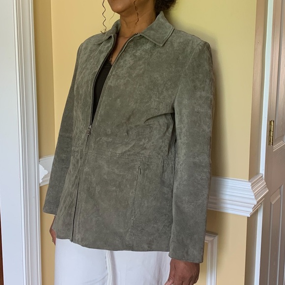 BERNARDO SAGE SUEDE BLAZER SZ XL EXQUISIT PREOWNED